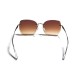 Stylish Frameless Gradient Lens Unique Design Unisex Sunglasses