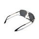 Minimalist Double Bridge Metal Frame Square Unisex Sunglasses