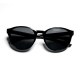 Black Fashion Trendy Style Round Frame Non-Slip Uv400 Protection Customized Sunglasses