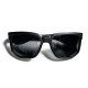 Square Black Frame Non-Slip Nose Pads UV 400 Sunglasses`