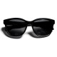 Black Luxury Fashion Round Frame Non-Slip Dark Sunglasses