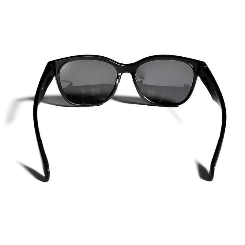 Black Luxury Fashion Round Frame Non-Slip Dark Sunglasses