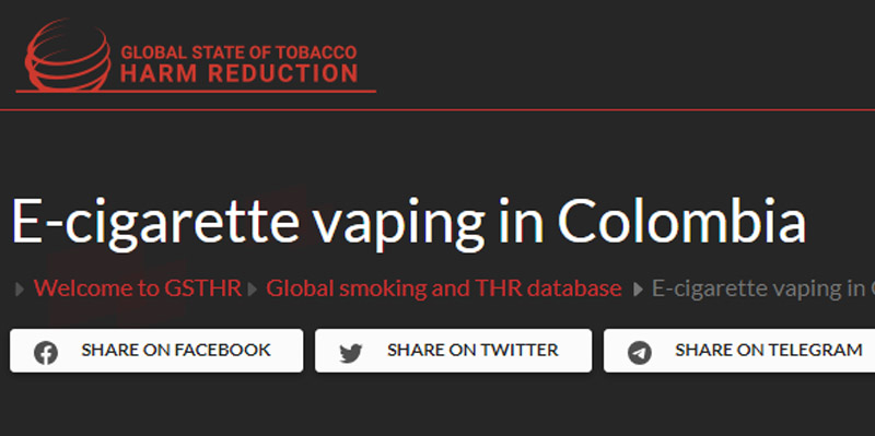 E-cigarette usage in Colombia