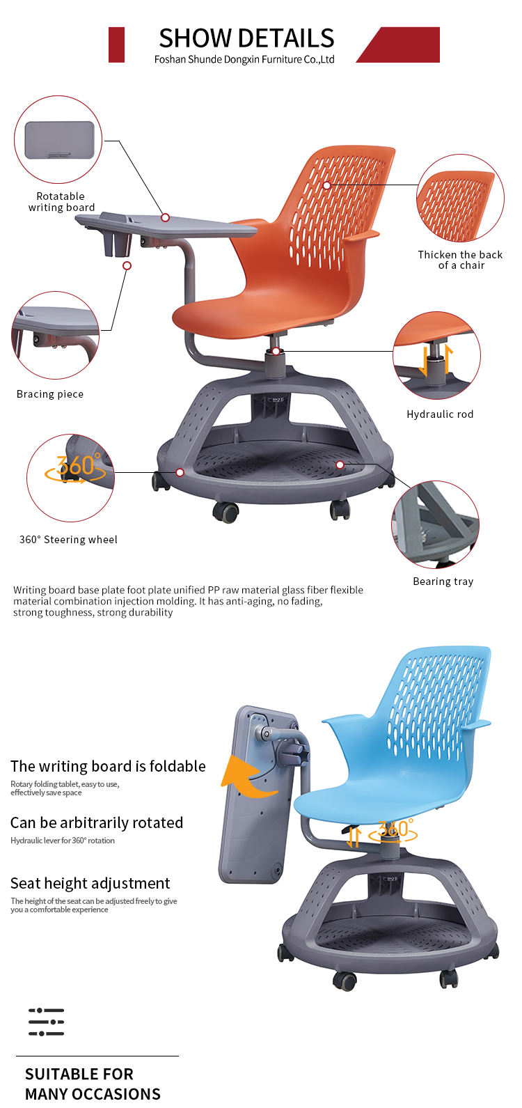 adjustable student desk and chair