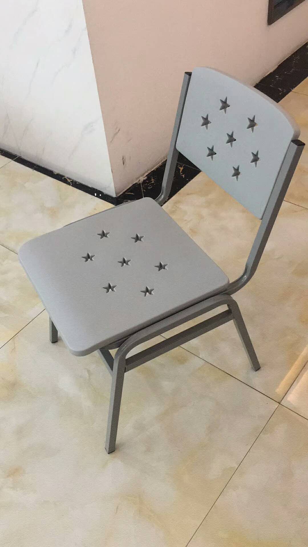 Simple Wooden Metal Classroom Chair For Student