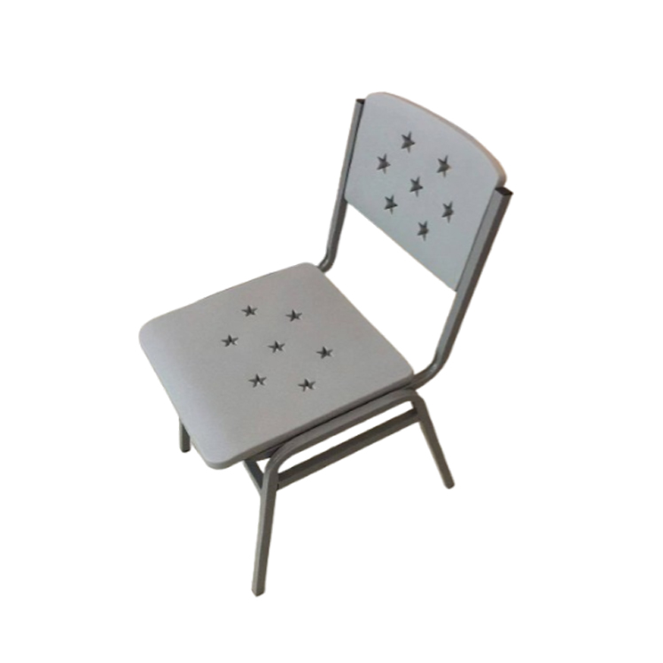 Simple Wooden Metal Classroom Chair For Student