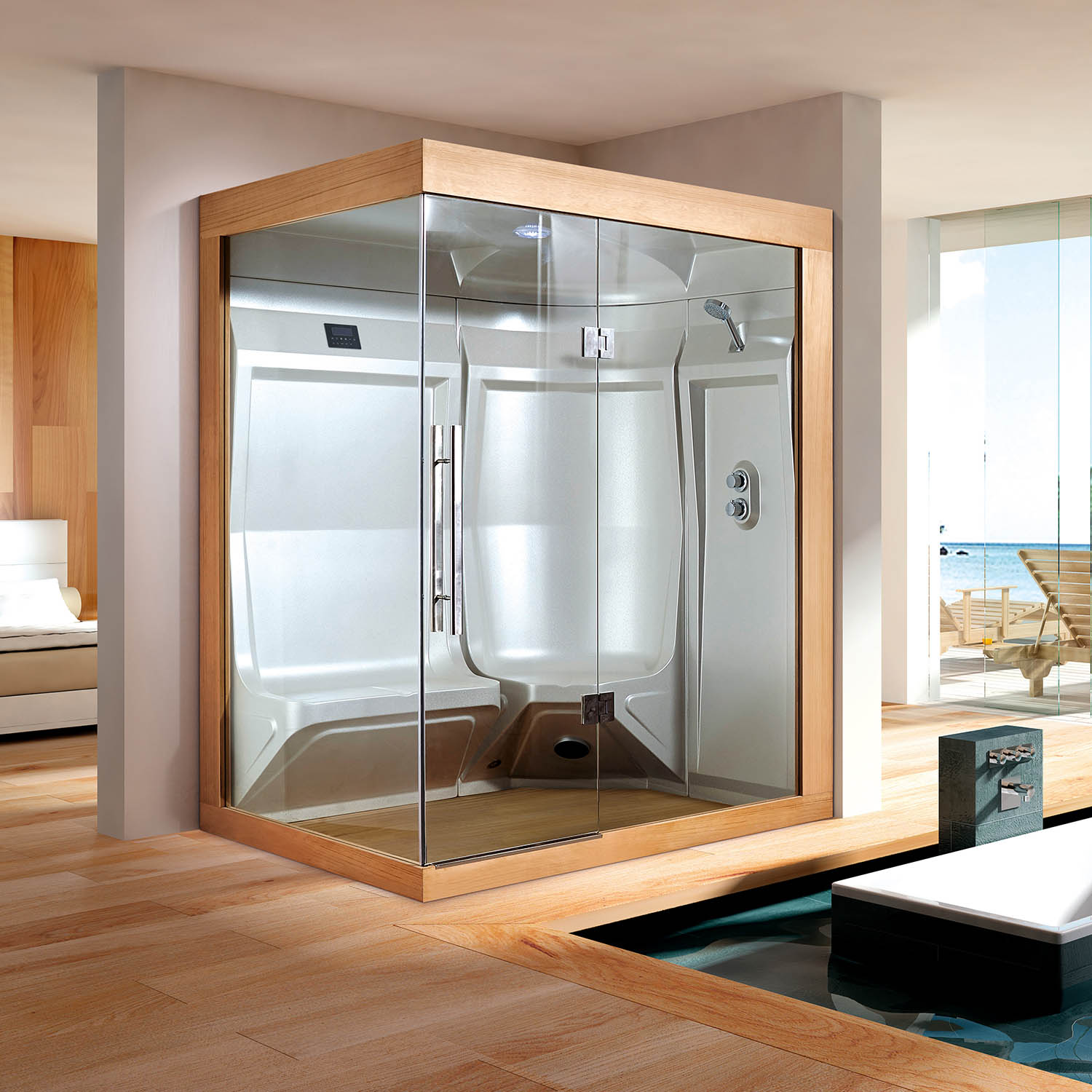 2 person residential steam room home bathroom WS-203ST-W