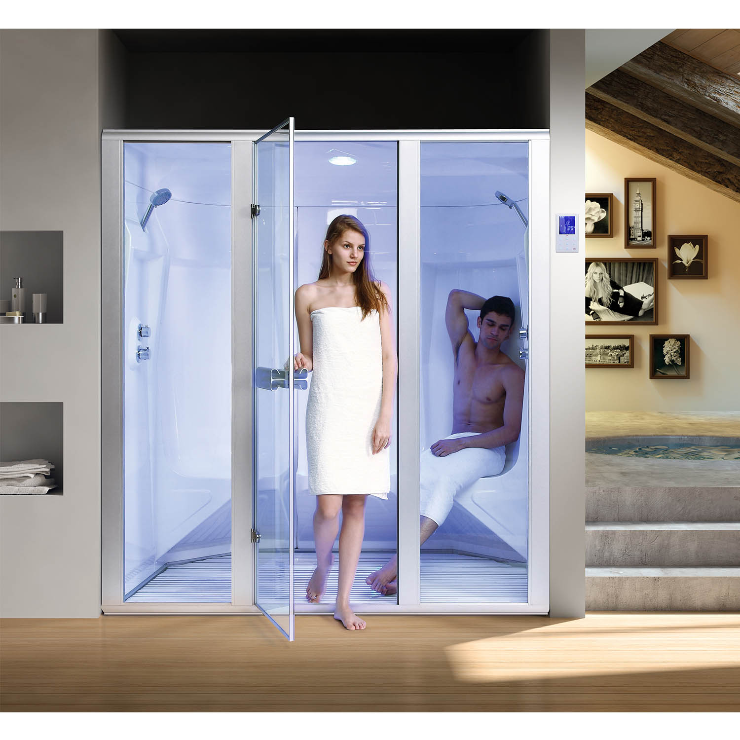 domestic small bathroom 3 person steam rooms WS-204ST(P3)