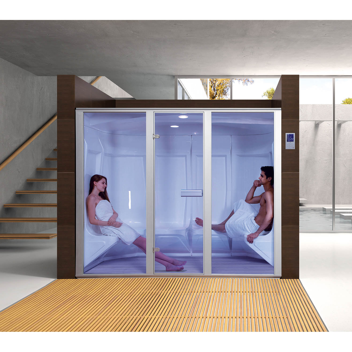 6 person traditional wet steam room WS-208ST(R6)