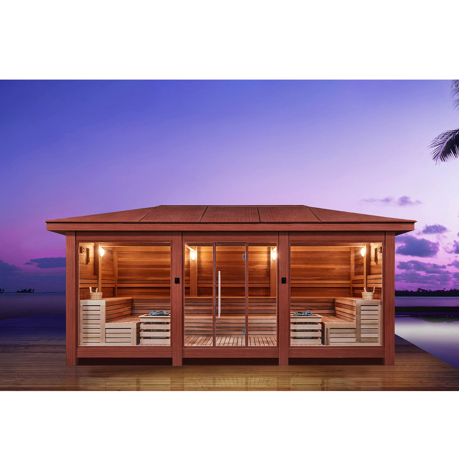 outdoor garden wooden sauna room WS-2020LT