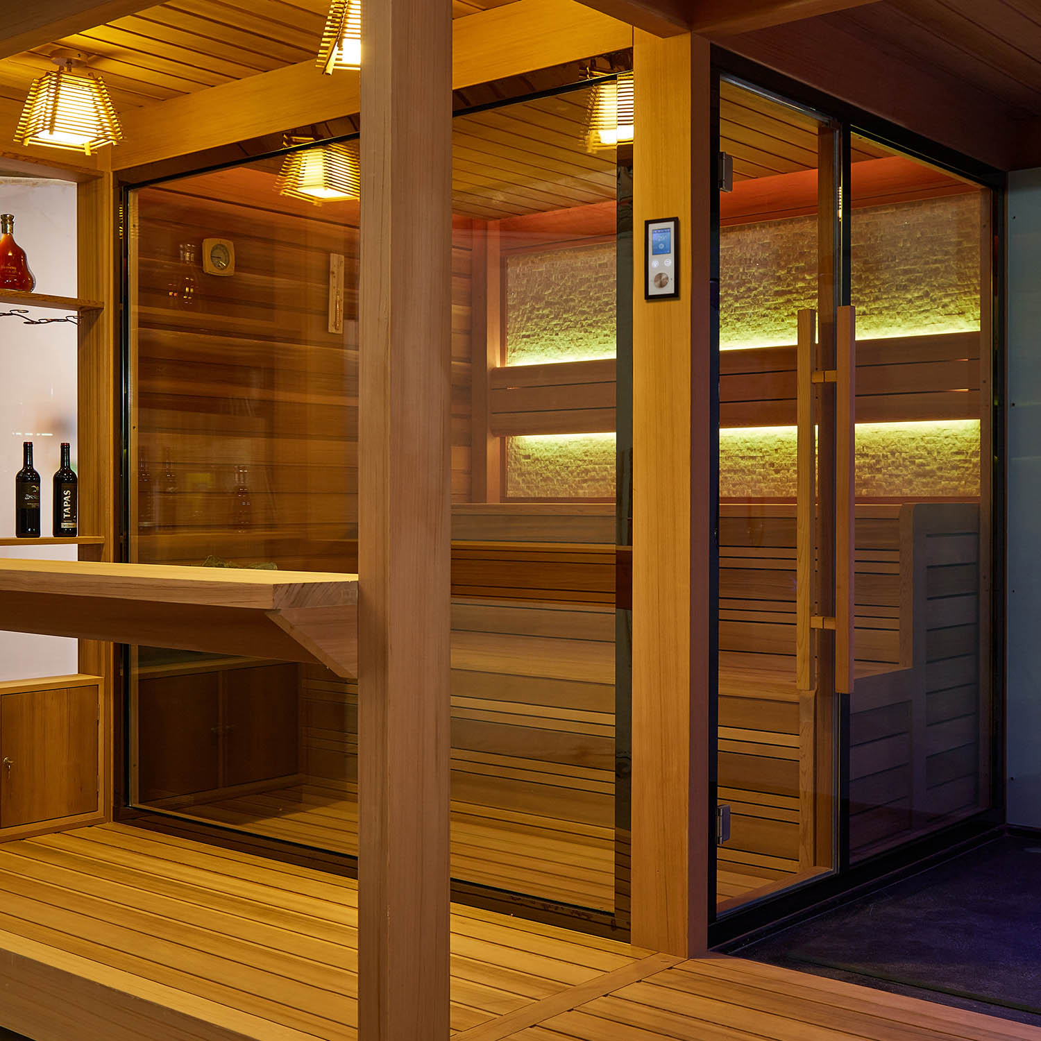 modern outdoor sauna house gazebo bar WS-LT06