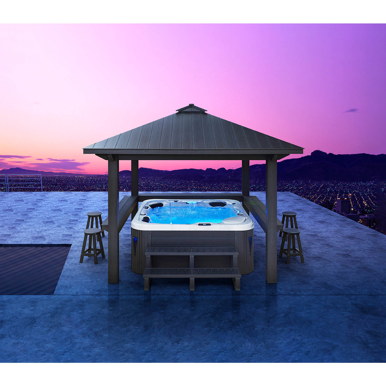 3mx3m backyard hot tub gazebo WS-LT05