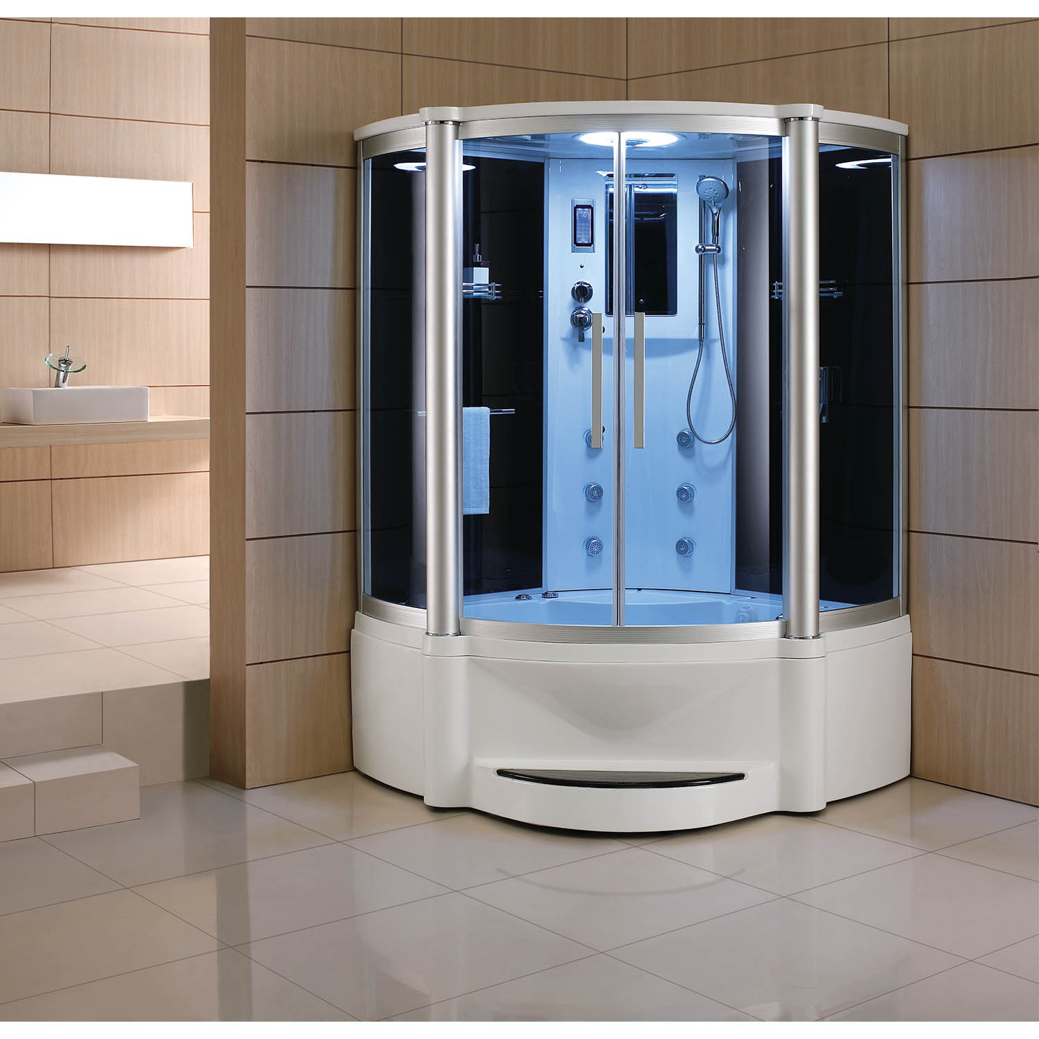 bathroom steam shower and bathtub room WS-600P