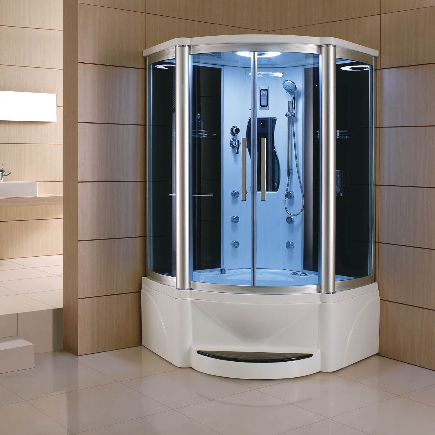 acrylic steam shower jet tub combo WS-609P