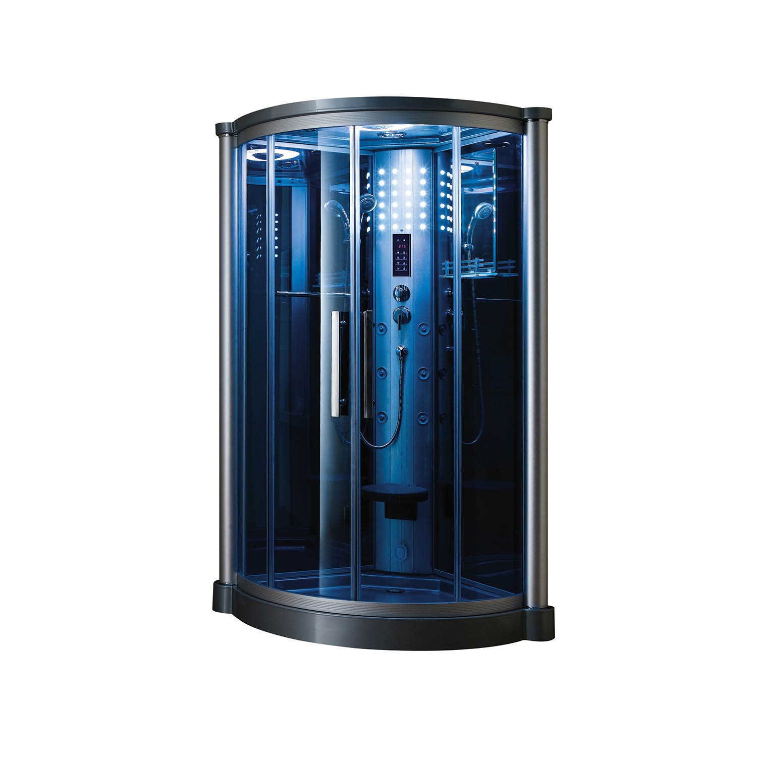 bathroom corner steaming up shower bath WS-801L