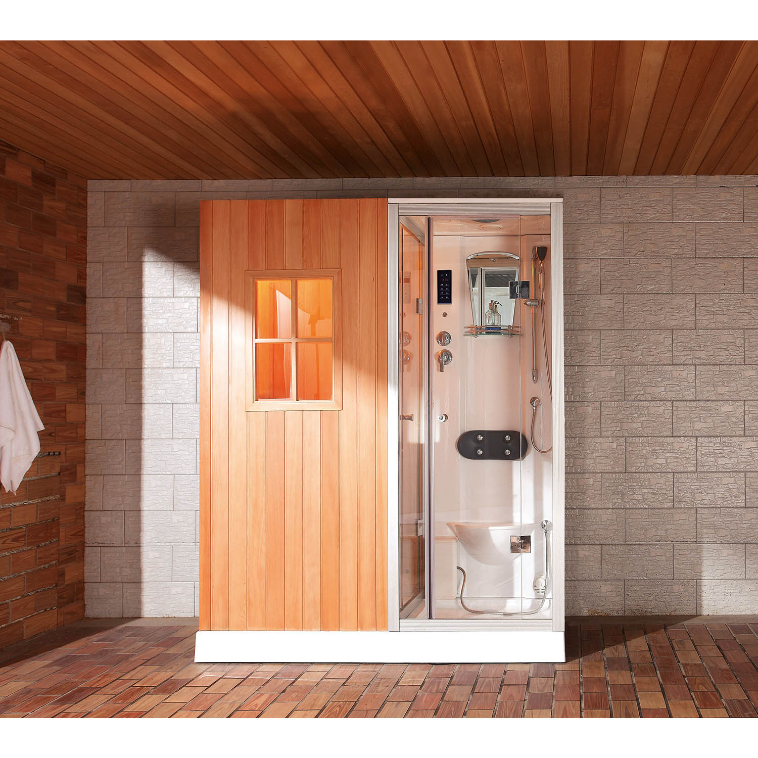 home steam shower and sauna combo WS-180100-01