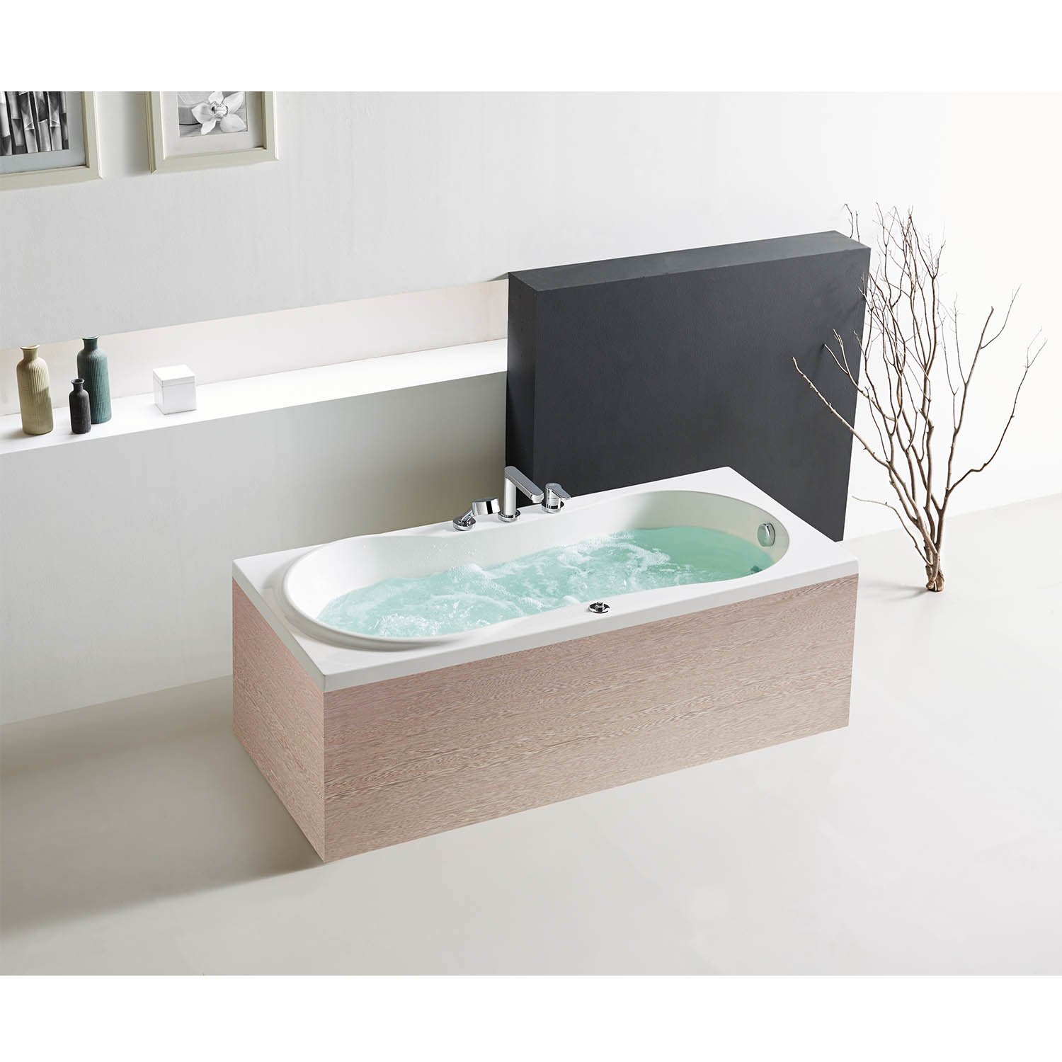 bubble hydro massage bathtub with shower WS-EC011