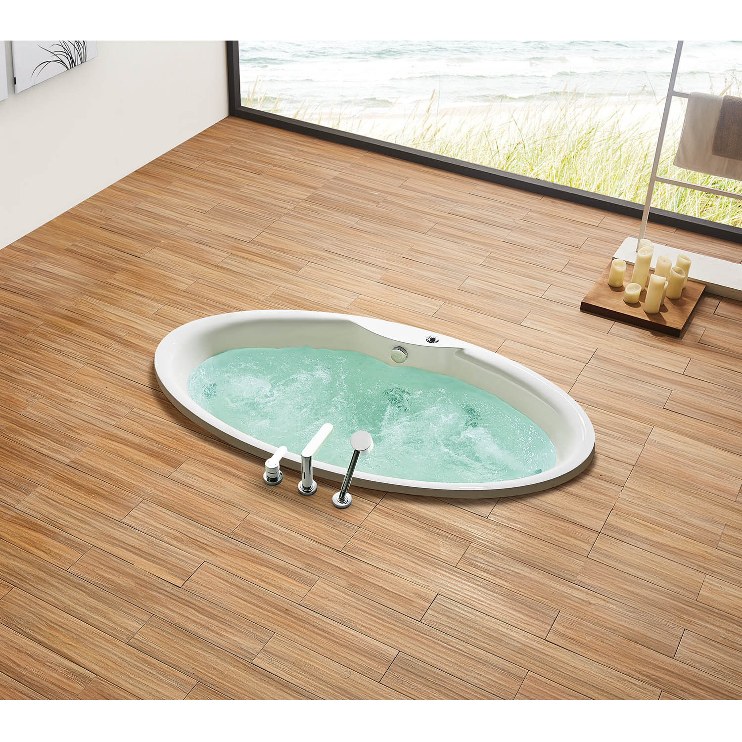 freestanding air massage foot bathtubs WS-EC010