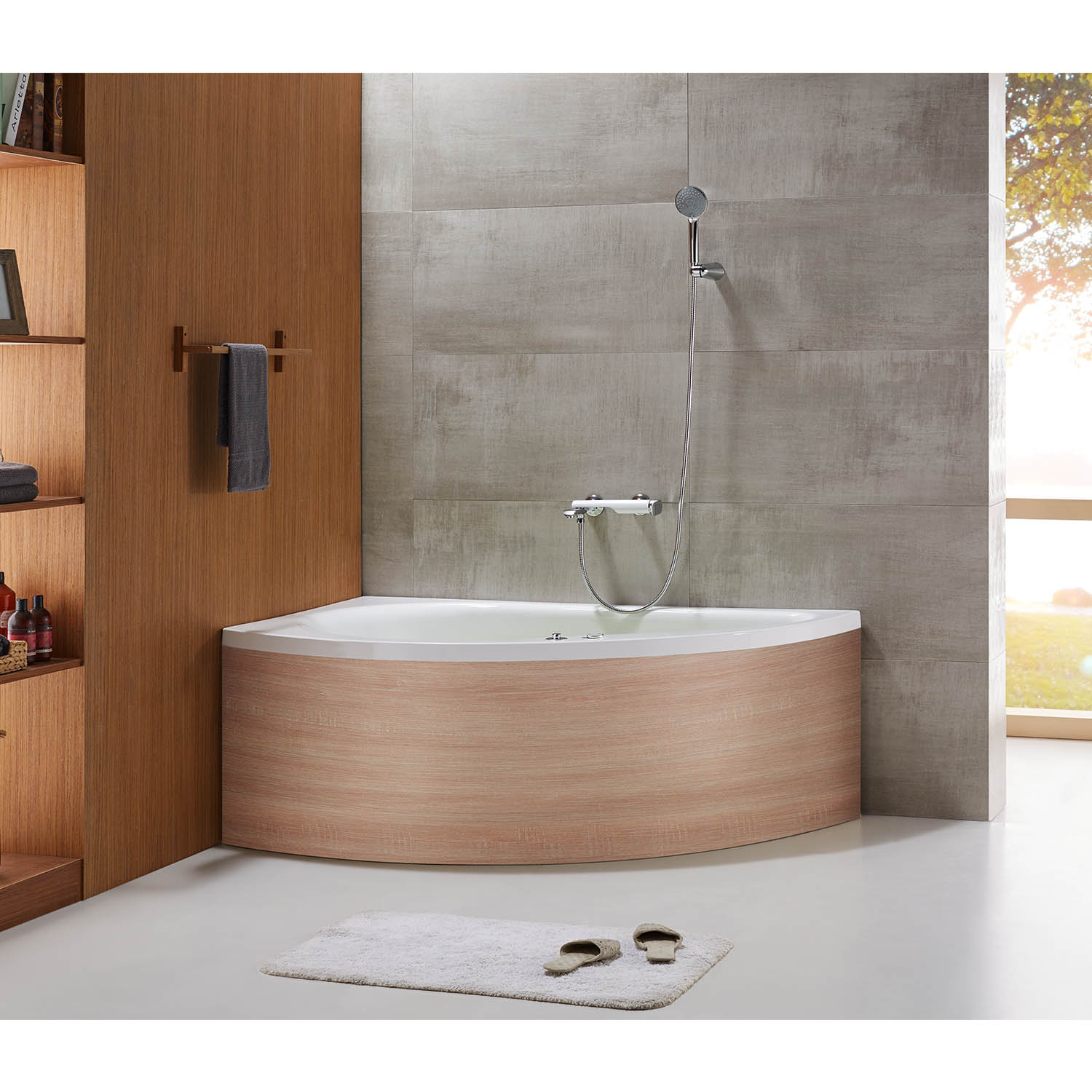 soaker tub with air jets hydromassage bathtub WS-EC005