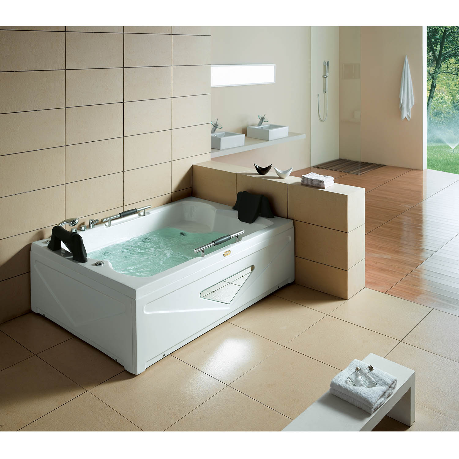 soaker tub with air jets bubble bath tub WS-089