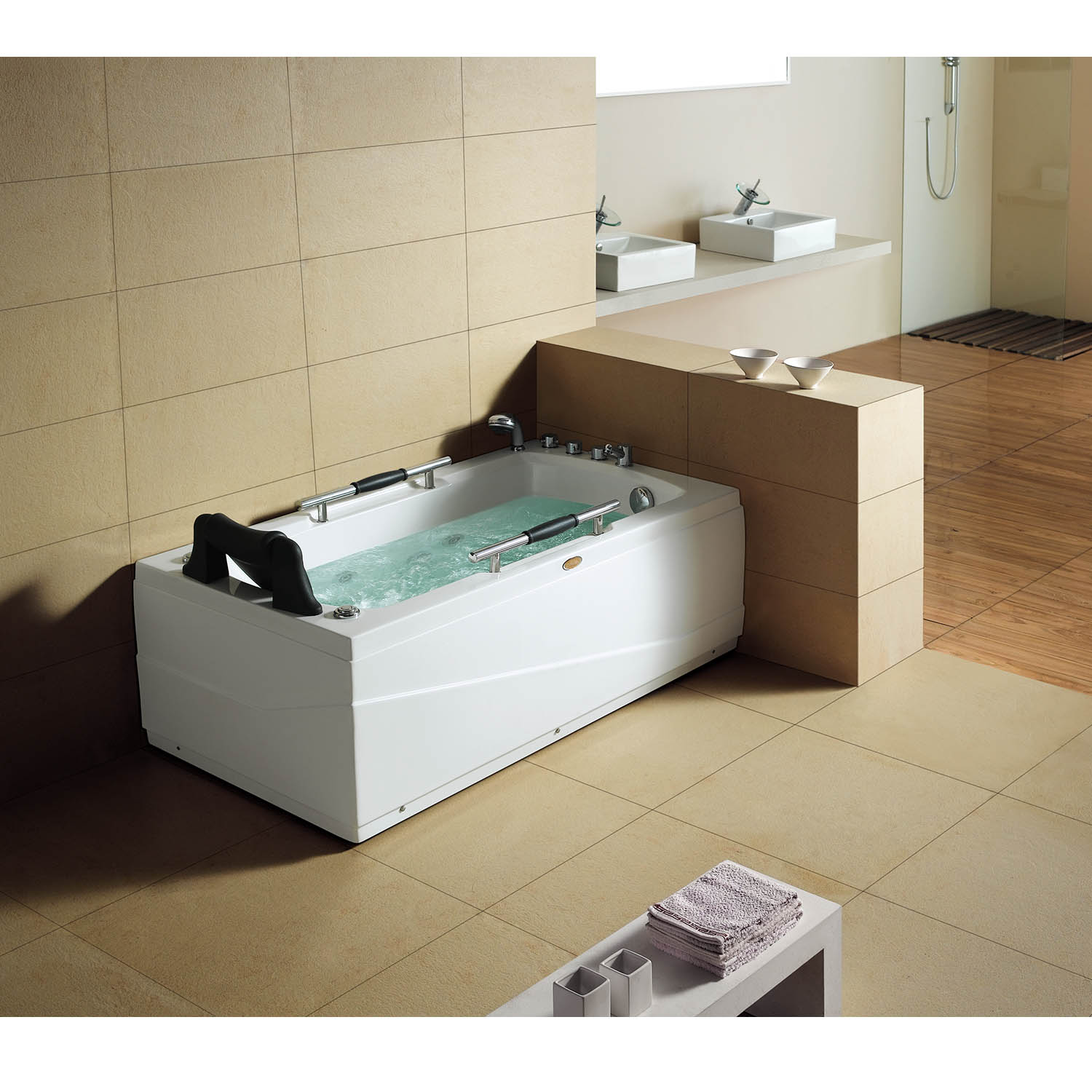 bubble massage bathtub with shower WS-086 WS-087 WS-088