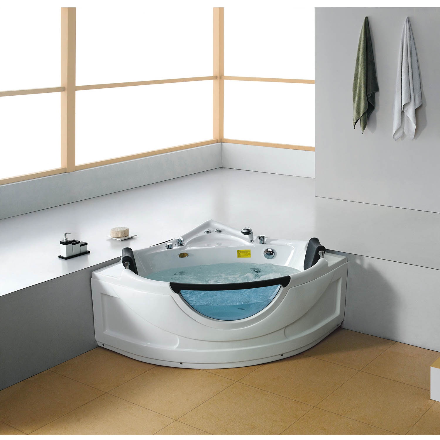 acrylic freestanding bubble massage bathtub WS-135135