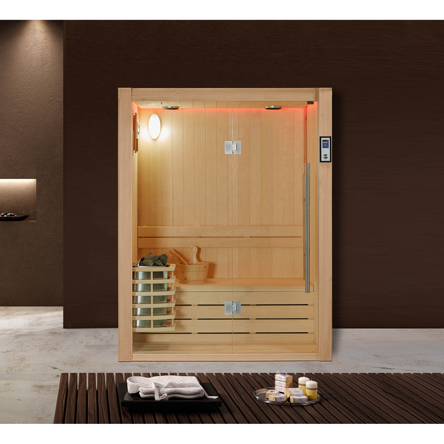 bathroom with residential steam sauna WS-1818