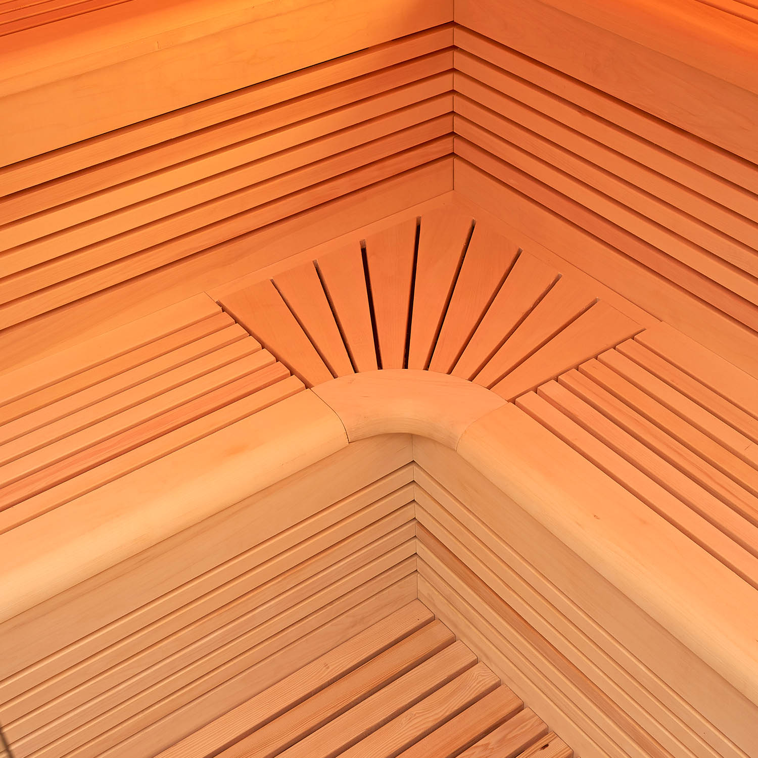 living room coed wooden sauna room WS-1813
