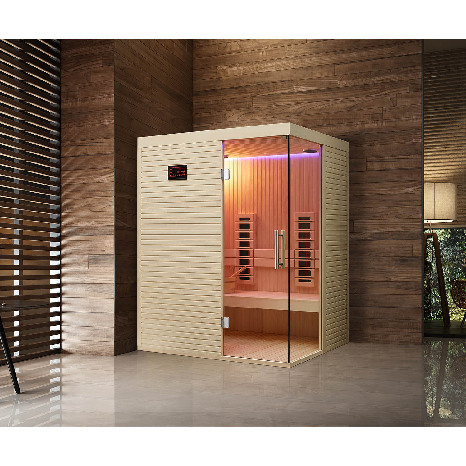 standalone wooden indoor sauna room WS-1806