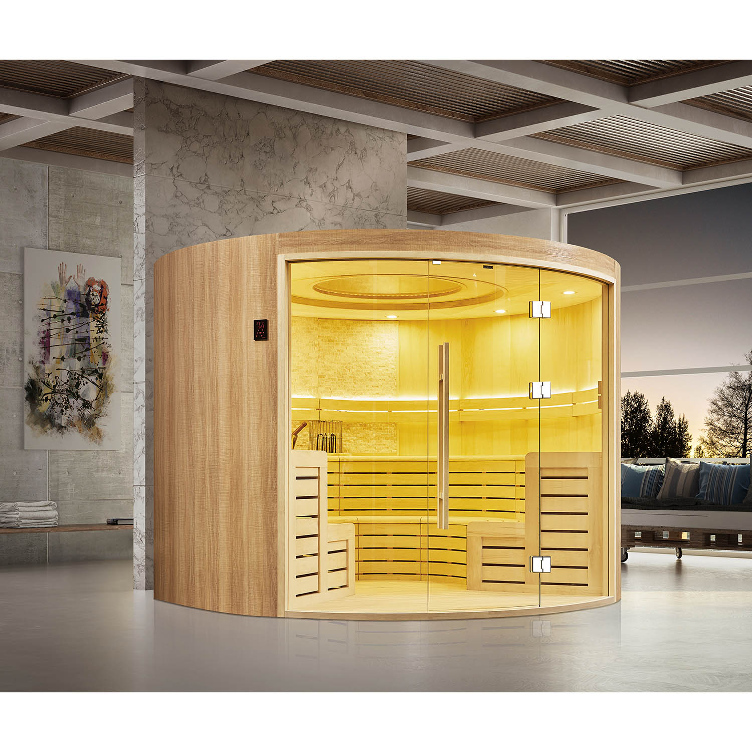 modern coed sauna house in home WS-1708