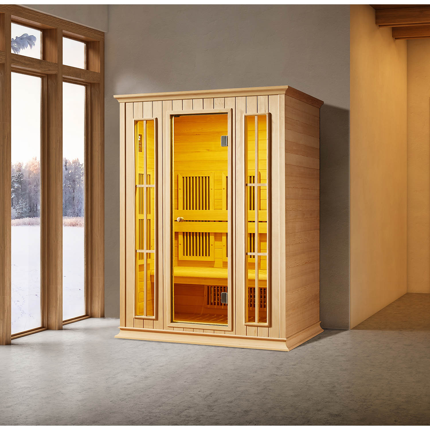indoor infrared sauna dry steam room WS-1703SR