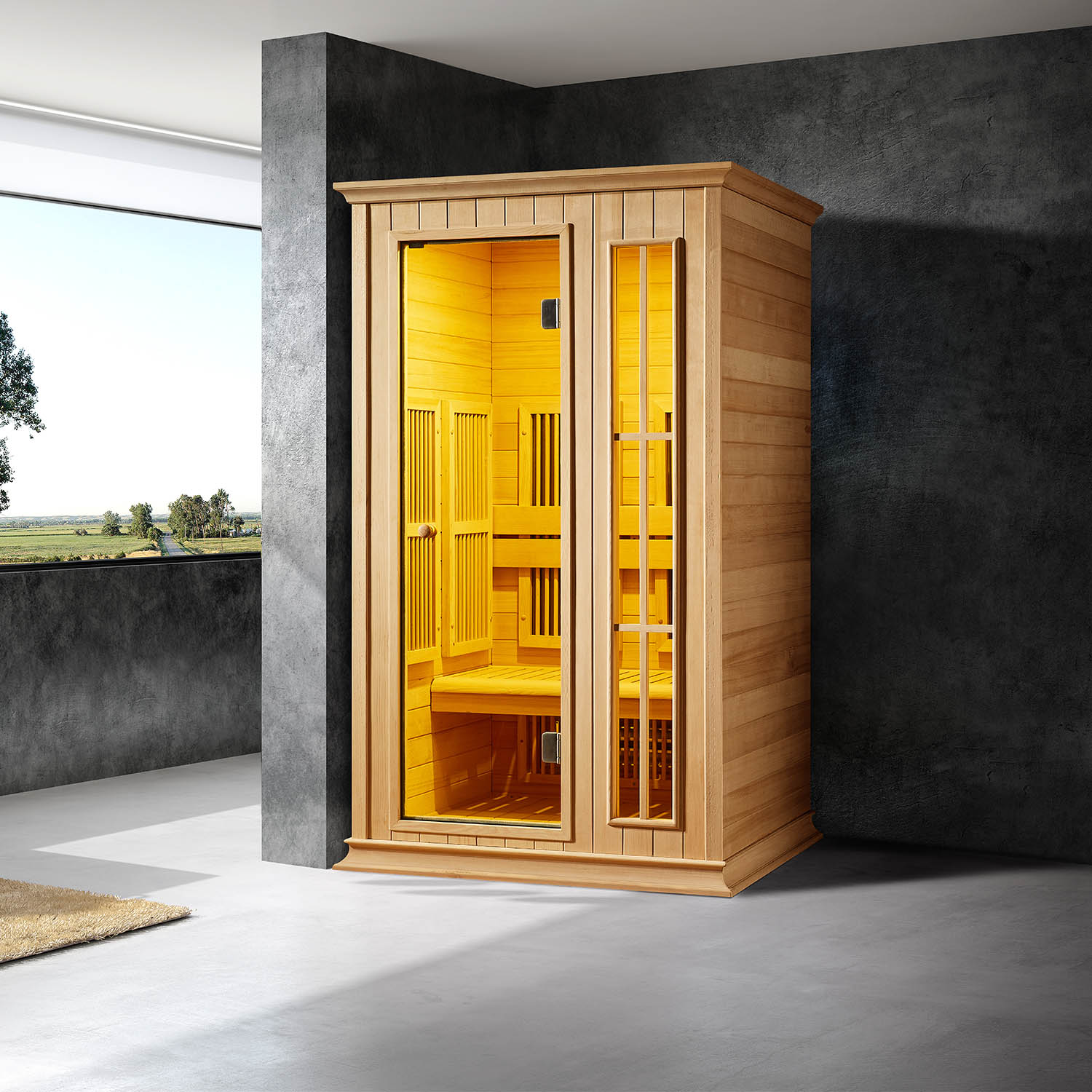 coed infrared sauna room in home WS-1702SR