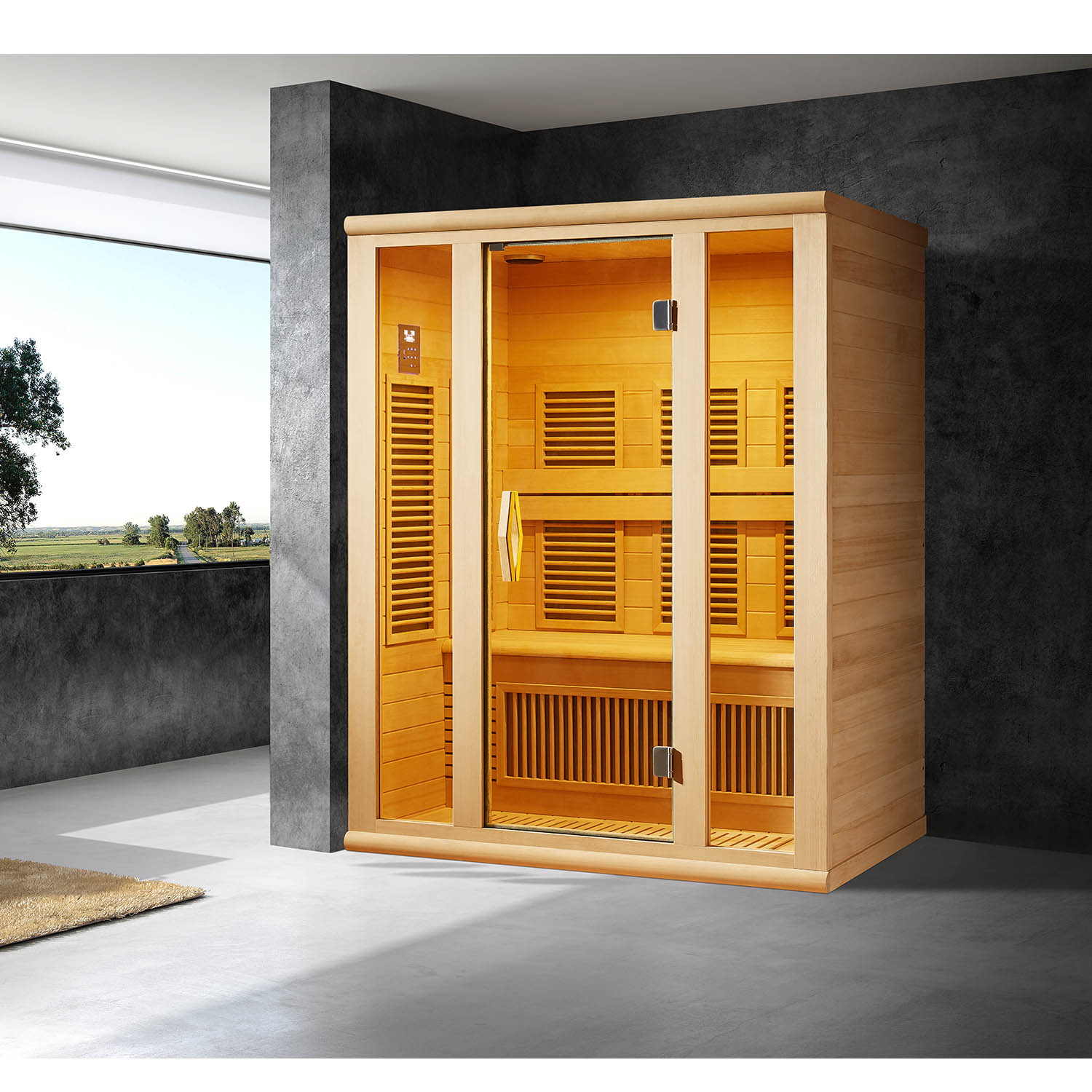 freestanding modern sauna bath house WS-1608SR