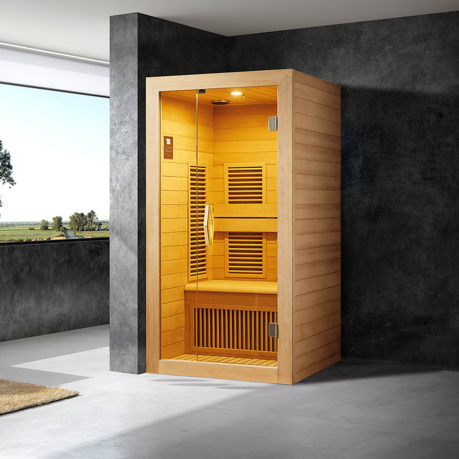 modern wooden steam sauna house WS-1606SR