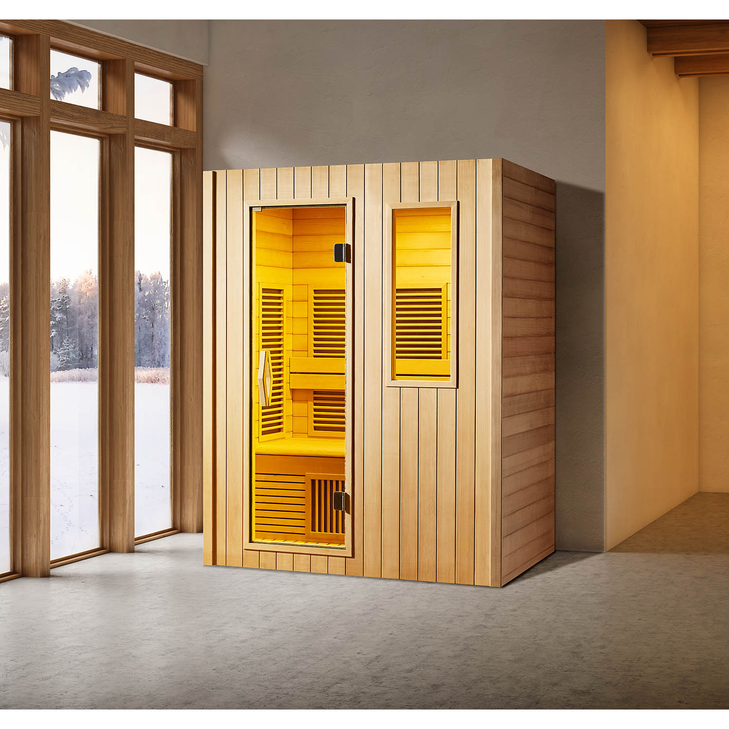 dry steam room in home sauna room WS-1605SR