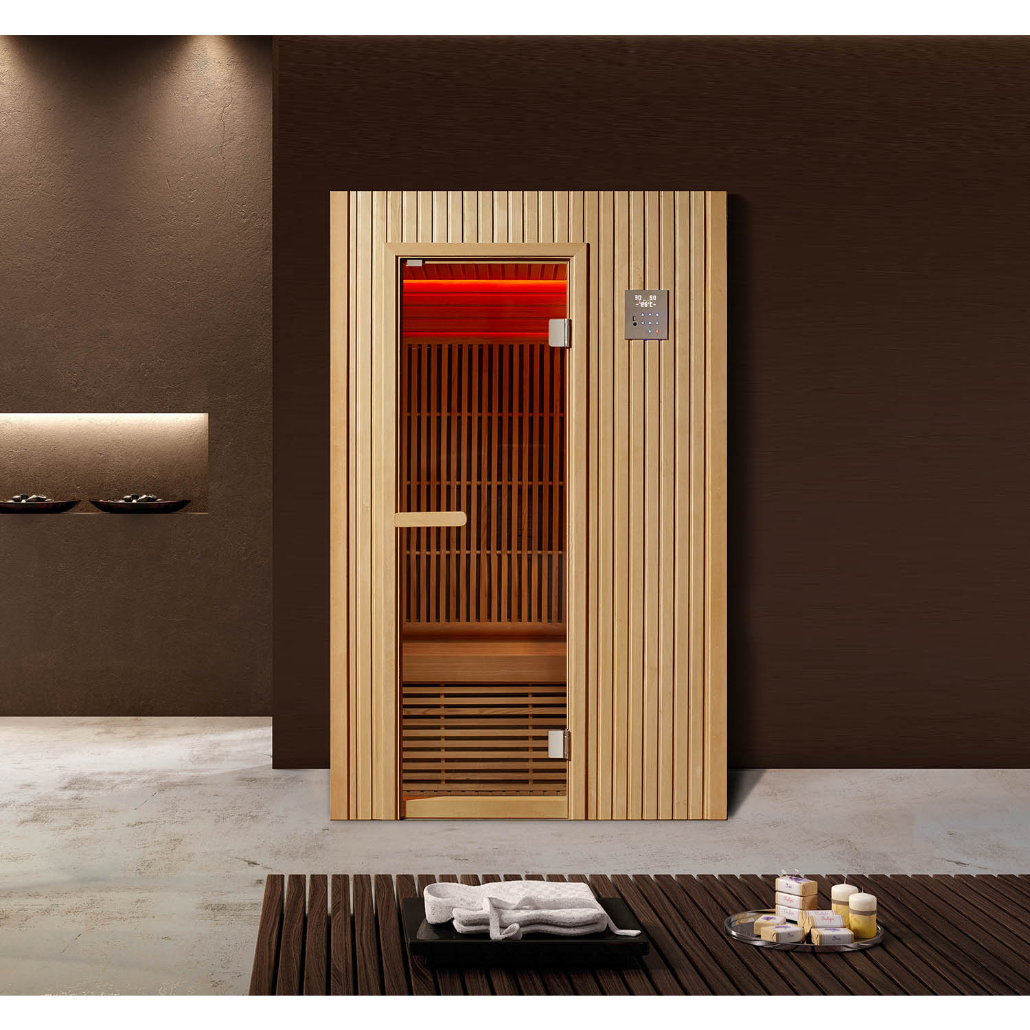 personal wooden infrared sauna room WS-1601SR
