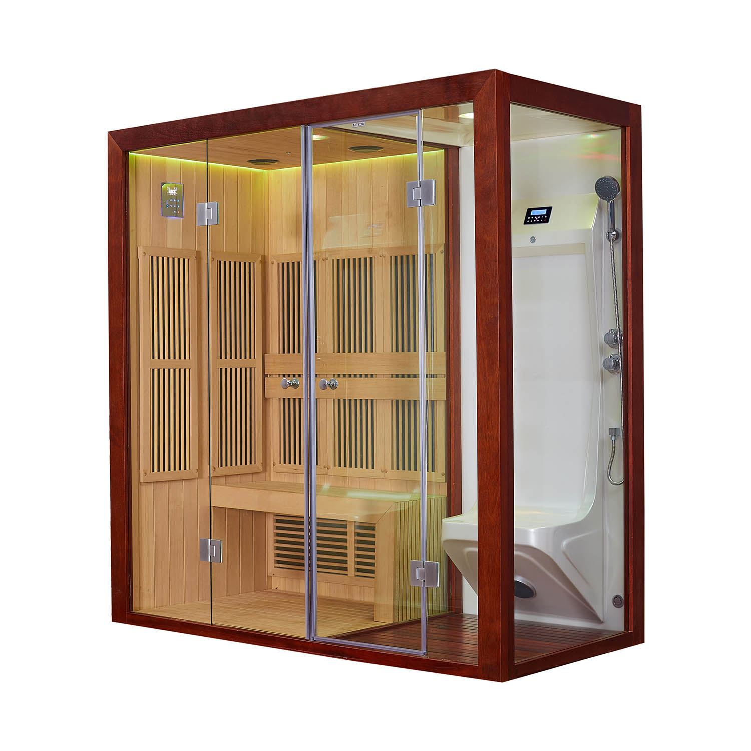 private wet steam room and dry sauna room for home WS-1600SR