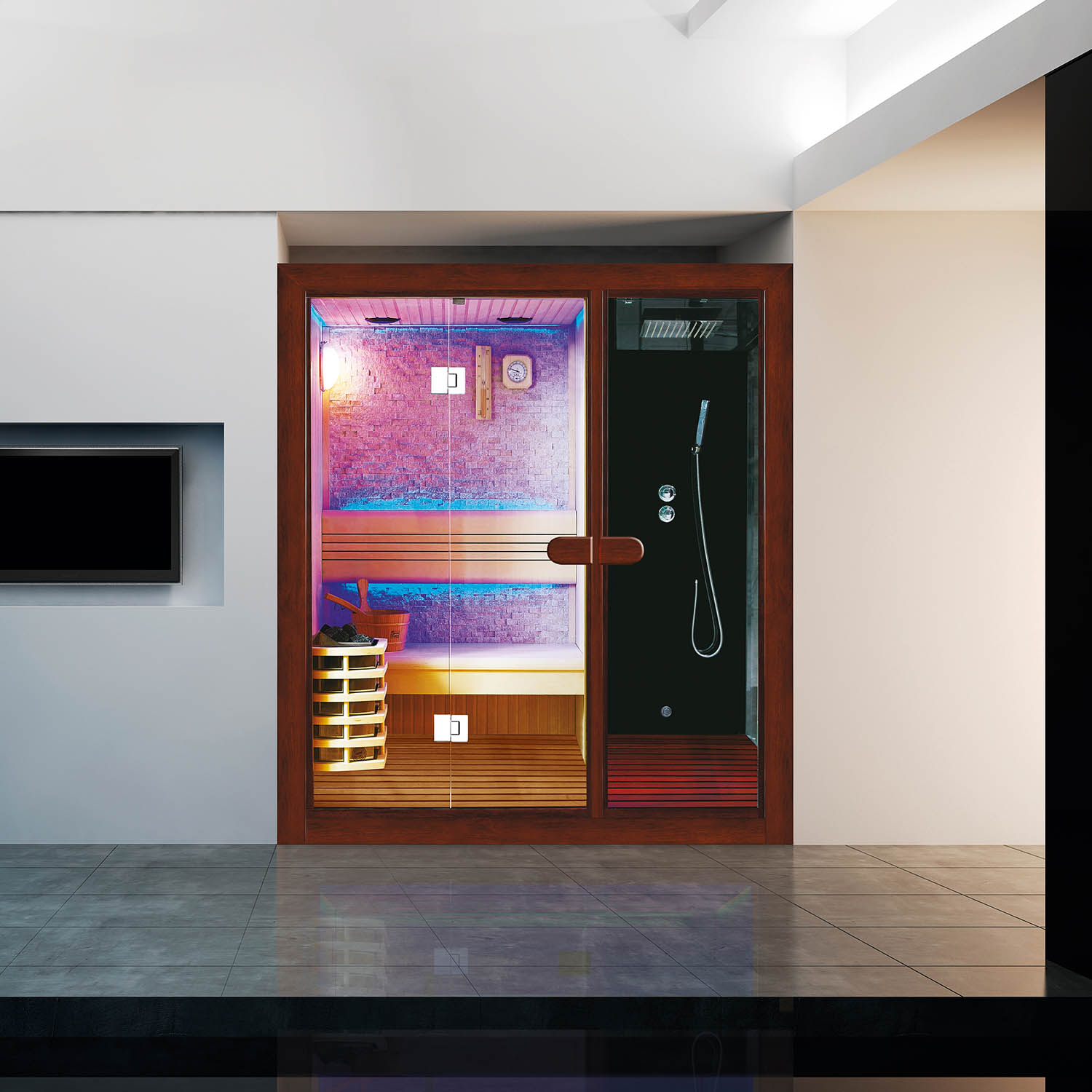 wooden domestic steam sauna rooms WS-1405