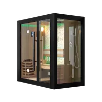 sauna e sala de vapor de madeira WS-1404