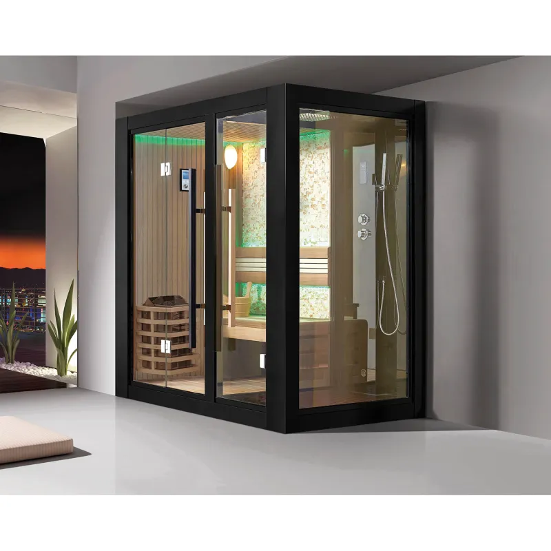 sauna e sala de vapor de madeira WS-1404