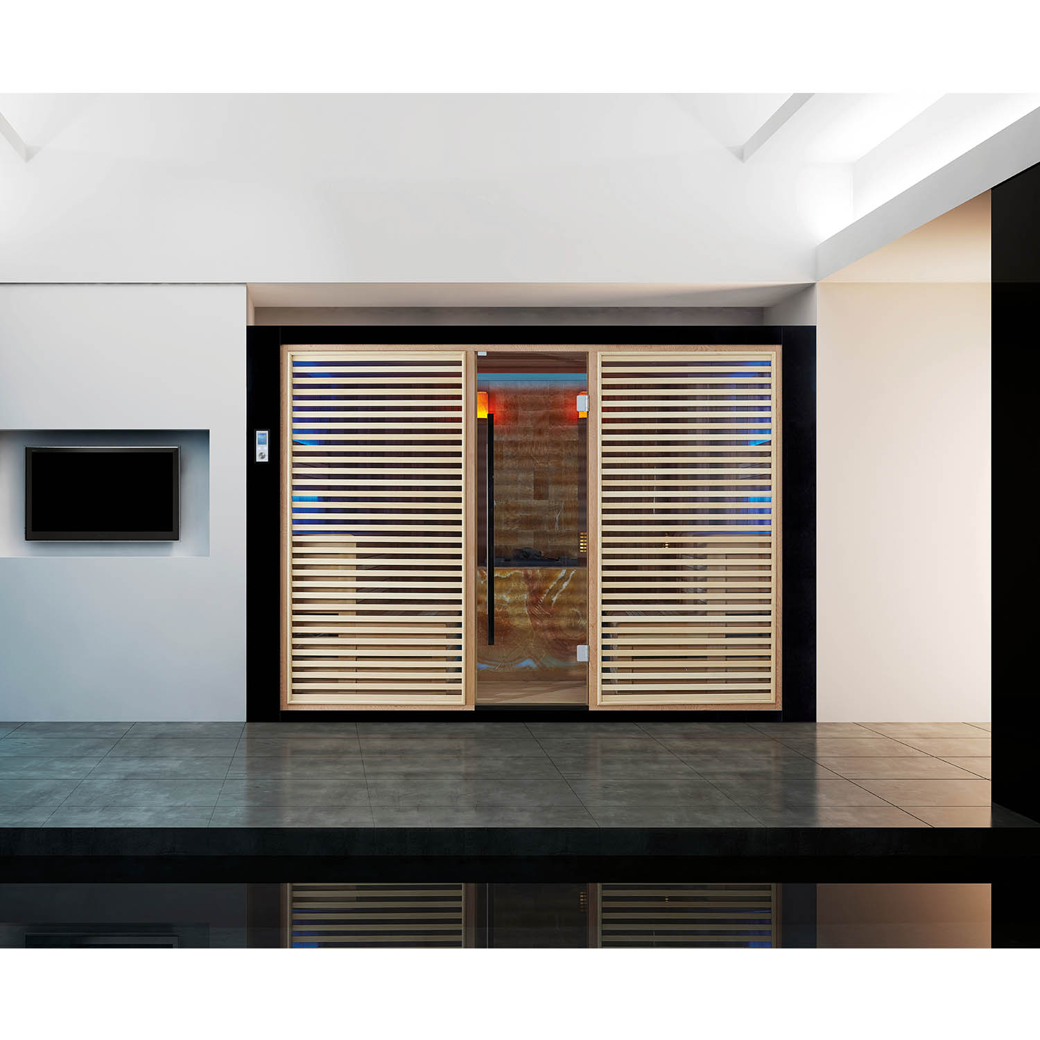 wooden dry steam sauna room WS-1401