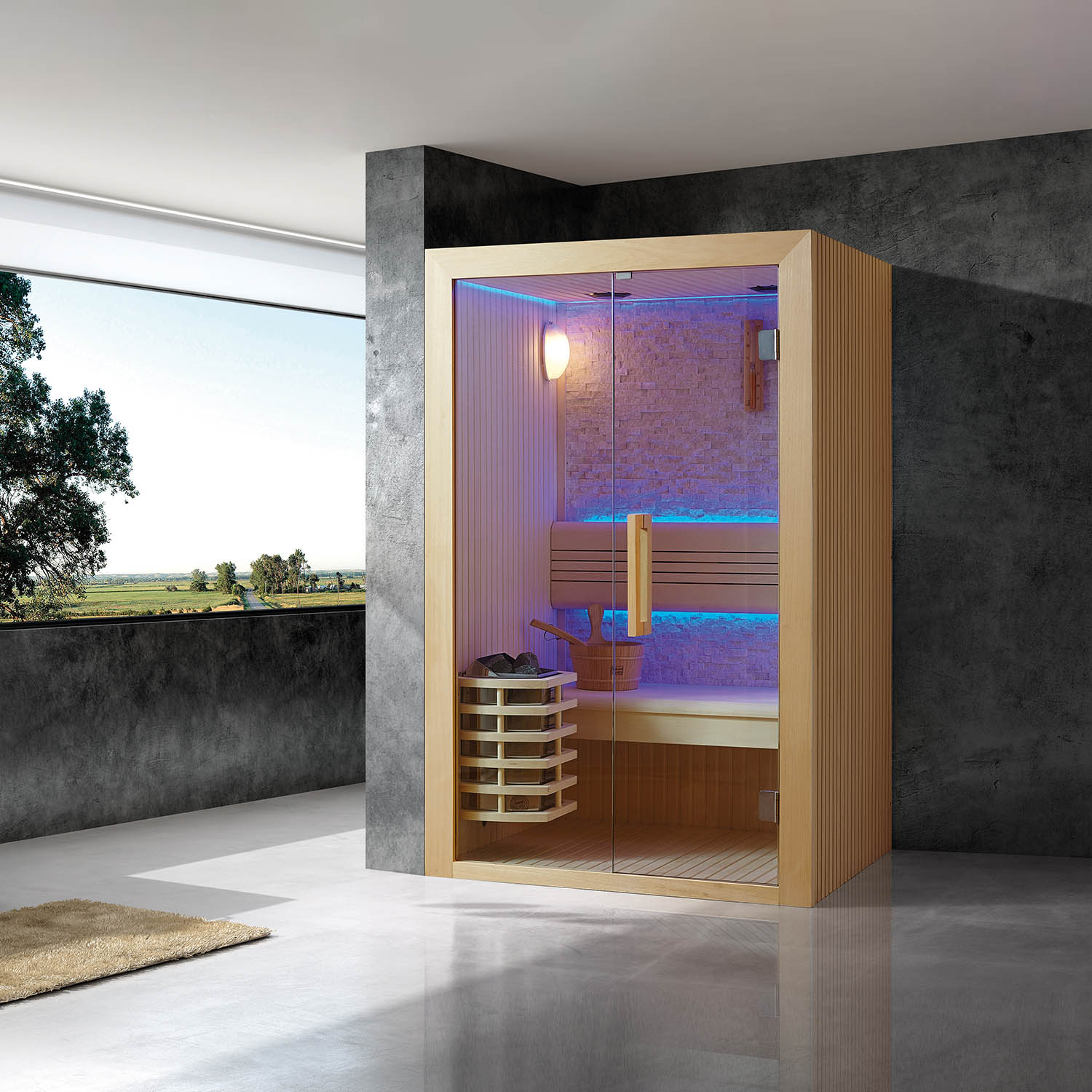 dry steam sauna room at home WS-1412