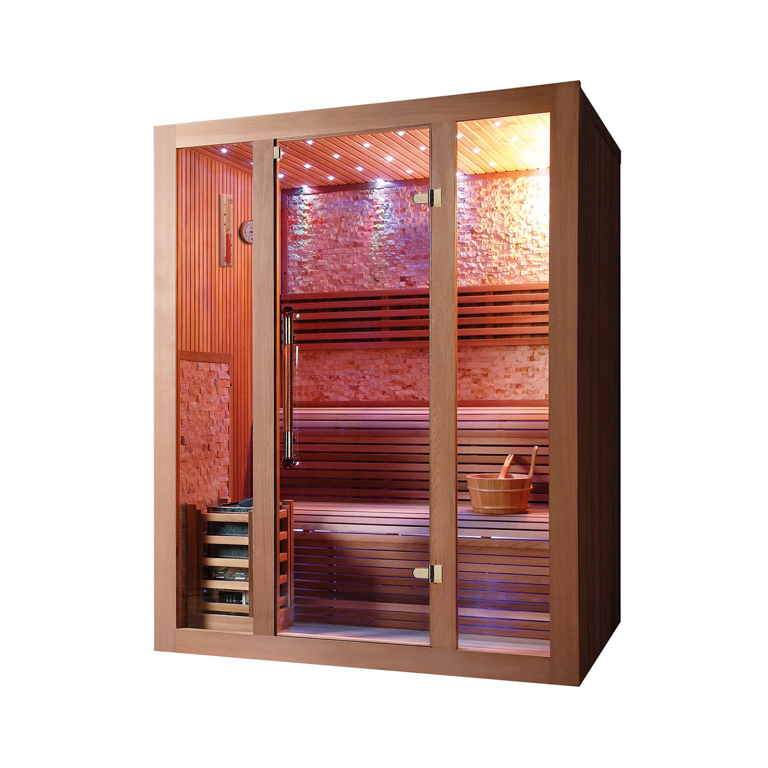 luxury wooden sauna room in home WS-1235