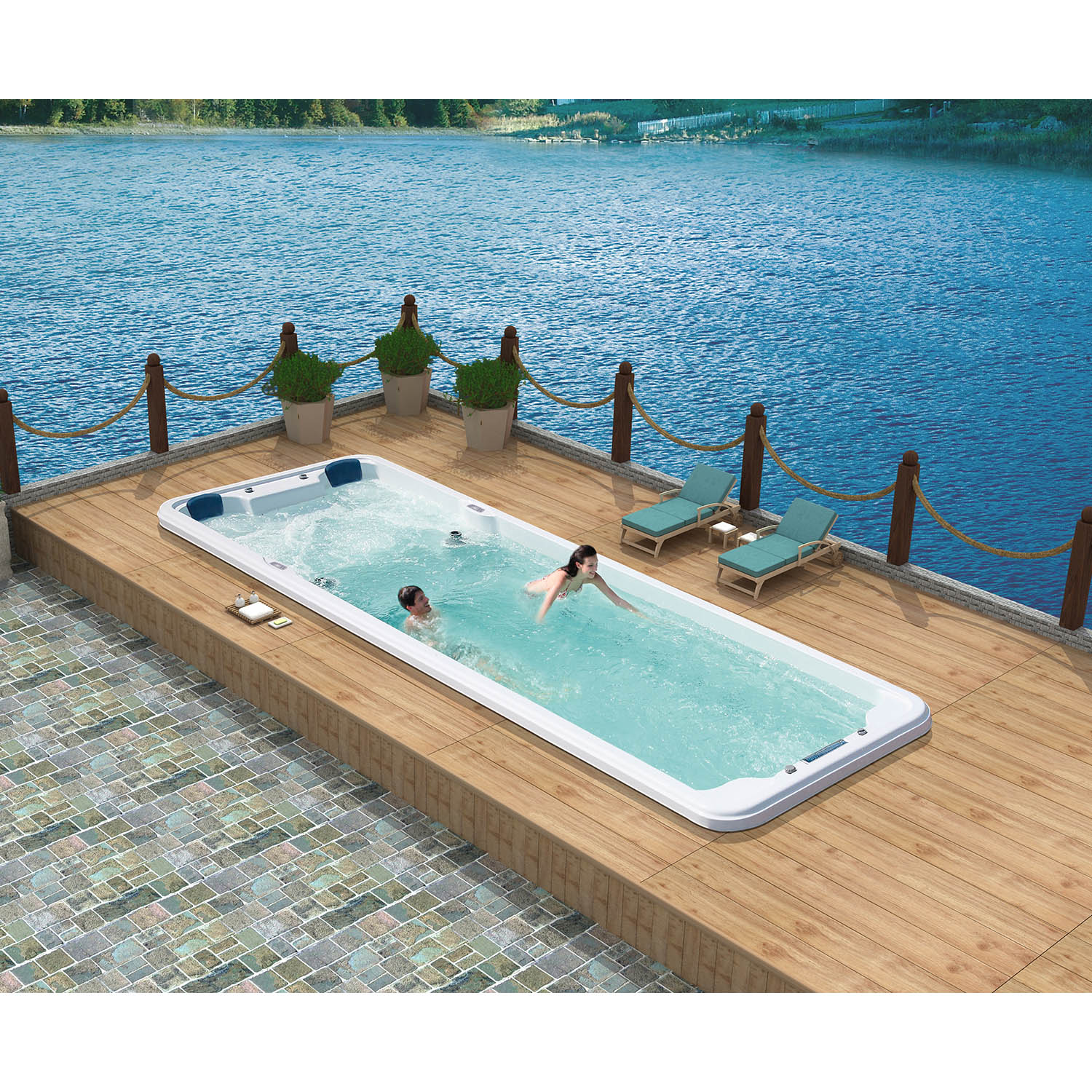 inground 8m hydropool hot tubs and swim spas WS-S08B