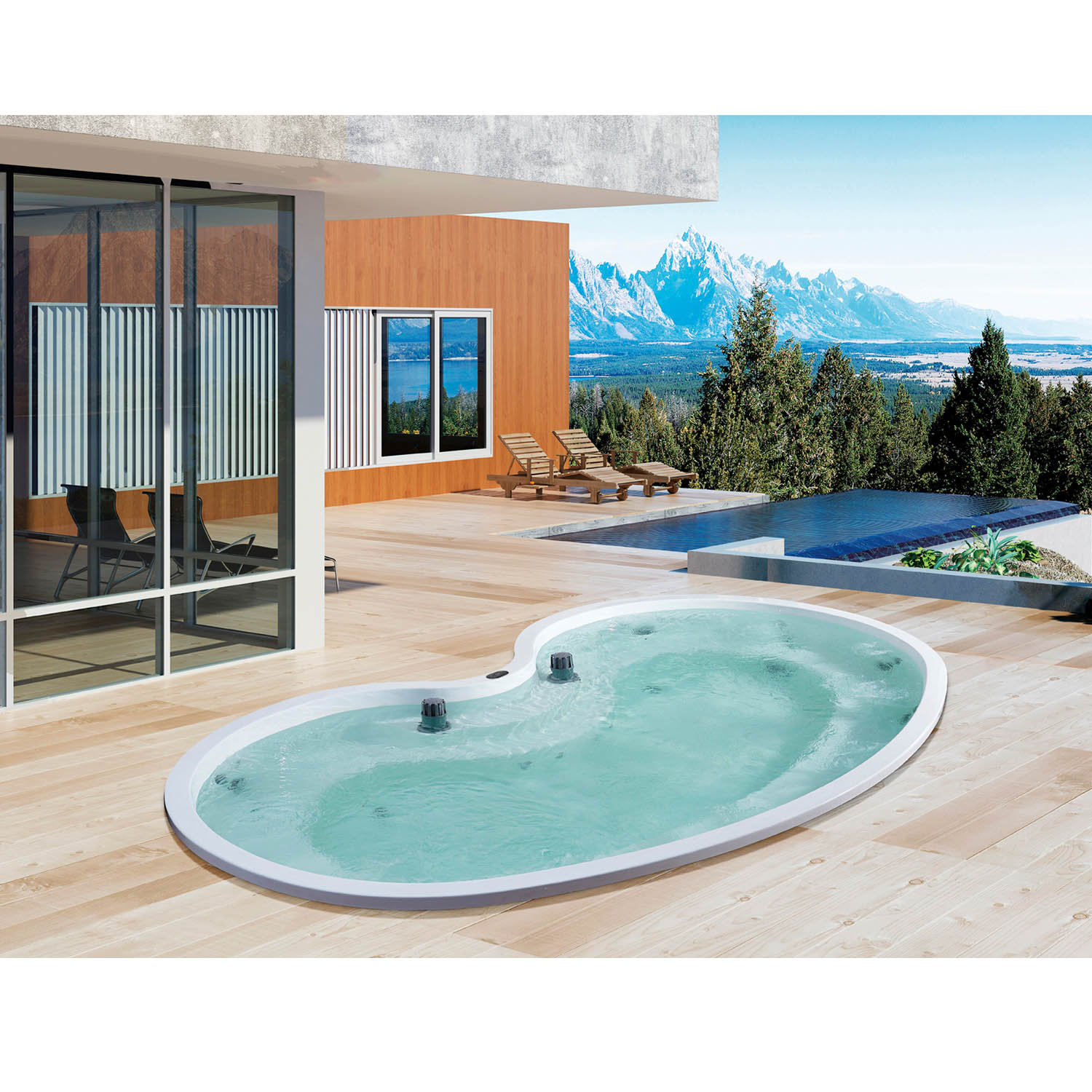 garden leisure swim spa 5m underground swim spa WS-PC05CH