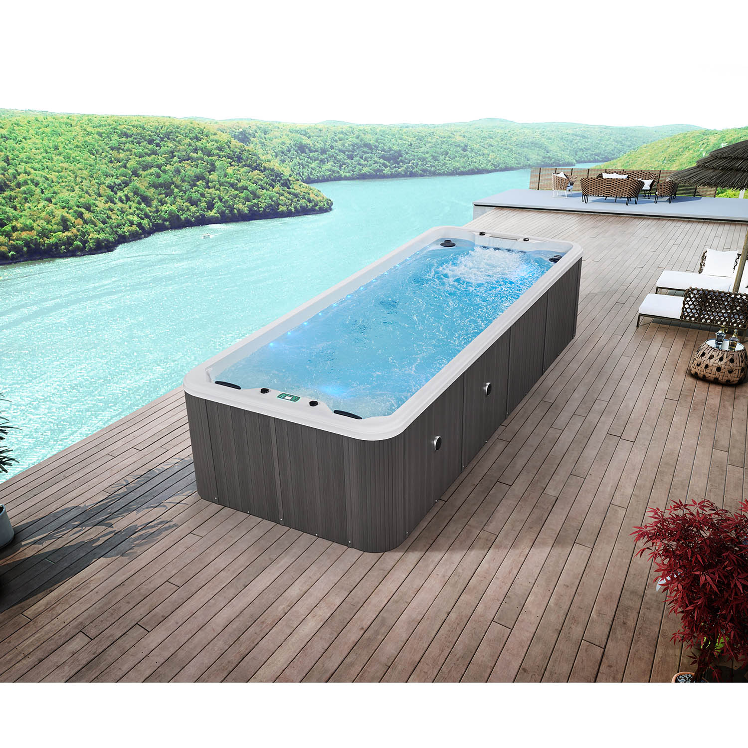 garden 6m swim spa hot tub swimming pool WS-S06B