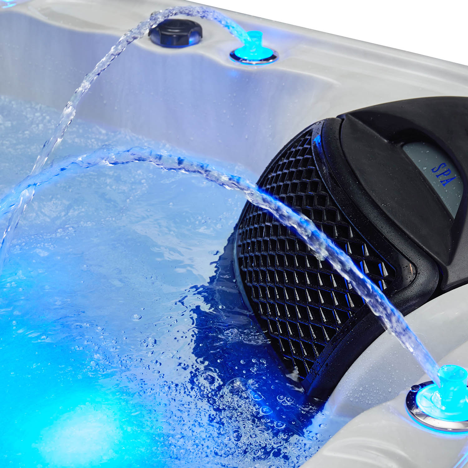 5 person luxury spa colorful light hottub spa WS-691