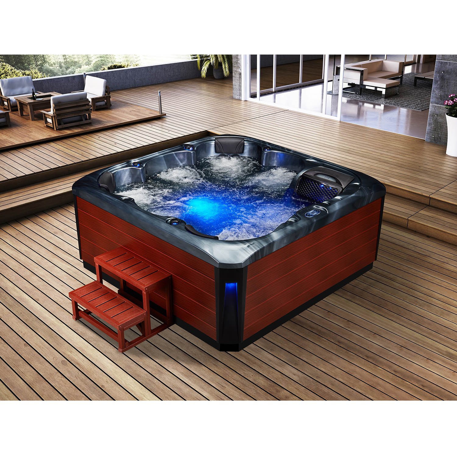 6 person afforable whirlpool beauty spa tub WS-692