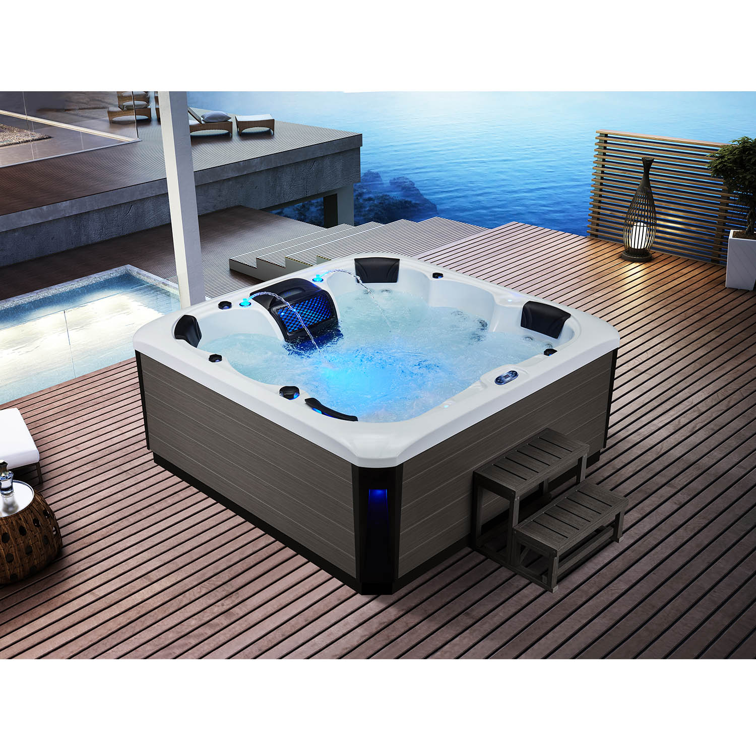 6 person luxury wellness spa massage outdoor spa WS-693