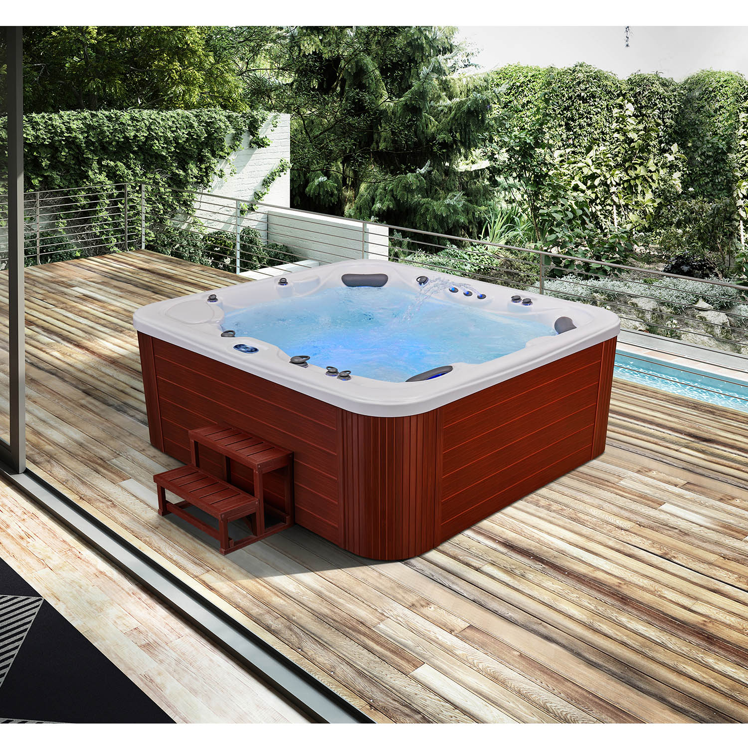 6 person acrylic spa tub luxury massage spa WS-590